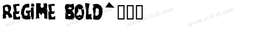 Regime Bold字体转换
